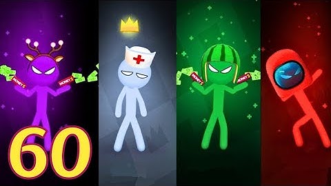 Stickman Party 1234 Player - Gameplay Walkthrough Part 60 - Tournament Mode (iOS, Android)