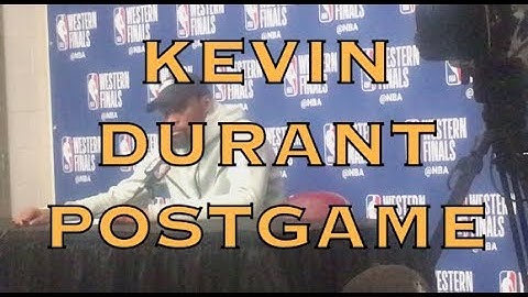 Entire KEVIN DURANT interview from postgame in Houston, 2018 WCF G5