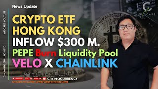 News Update : Crypto ETF Hong Kong เงินไหลเข้า 300ล้านดอล | PEPE Burn +17.4% | Velo X Chainlink