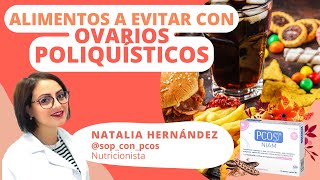 ALIMENTOS a EVITAR si tienes SOP  Síndrome de Ovarios Poliquísticos con PCOS® NIAM