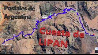 Postales de Argentina - RN52: Descenso pela Cuesta de Lipán