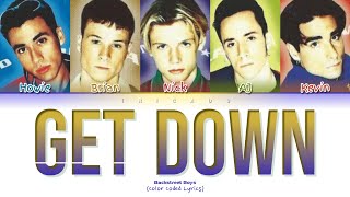 Backstreet Boys - Get Down (Color Coded Lyrics)