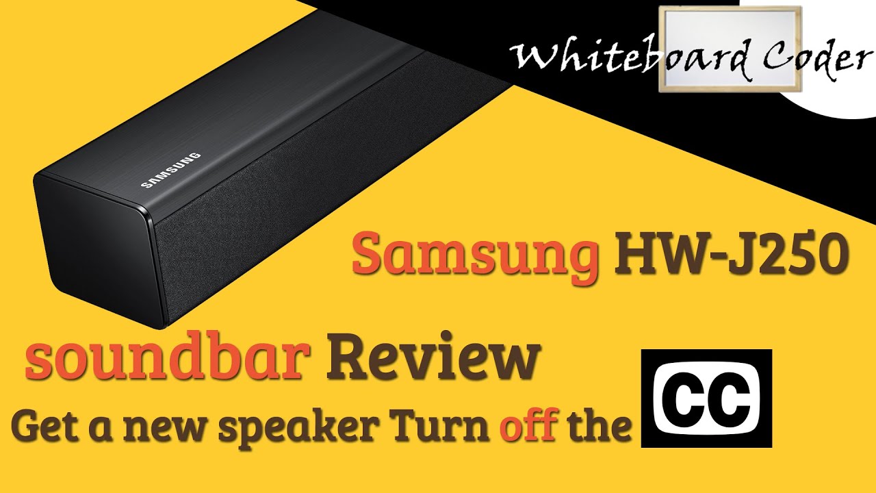 frokost Passiv retort Samsung HW-J250 soundbar Review - YouTube