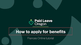 How to apply for Paid Leave Oregon benefits