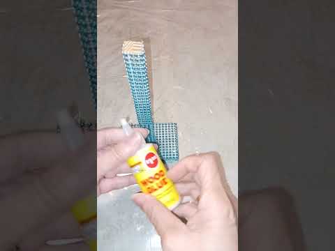 Diy- BLUE  BLING Candle Holder