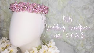 DIY wedding headpiece viral 2023