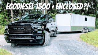 2020 Ram 1500 EcoDiesel Review  Towing an Enclosed Trailer, Is It Enough?