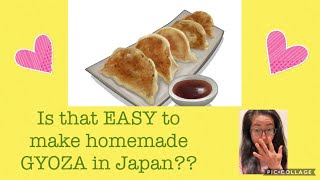 【Homemade GYOZA 🥟 】This is how Japanese make gyoza dumplings at home.  Super quick and easy.