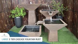 3 Tier Cascade Fountain - Large