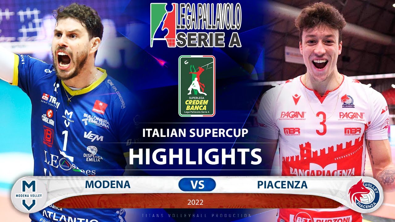 Highlights Modena vs Piacenza Italian Super Cup 2022