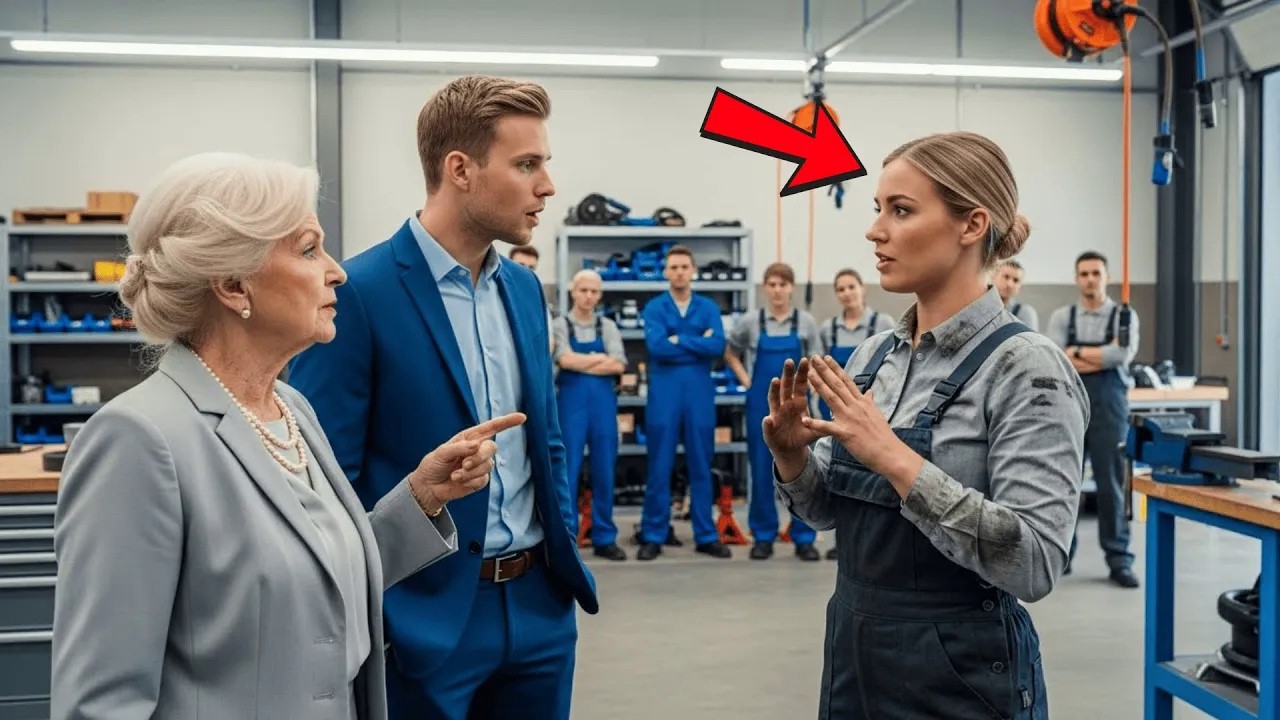 Schüchterne Mechanikerin Grüßt Taube Millionärsmutter — Ihre Gebärdensprache Macht Alle Sprachl