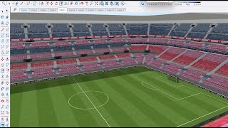 Stadium Modeling in SketchUp for Beginners | Easy Step-by-Step