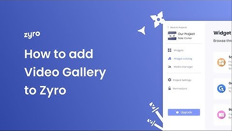 How to add a Video Gallery to Zyro