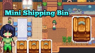 Mini Shipping Bin Stardew Valley 1.5 Update