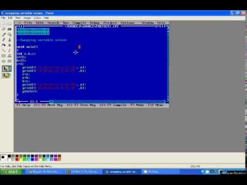 Programming in C Tutorial - How to swap variable values Sandeep Bhandari Computer Class Vinod Nagar