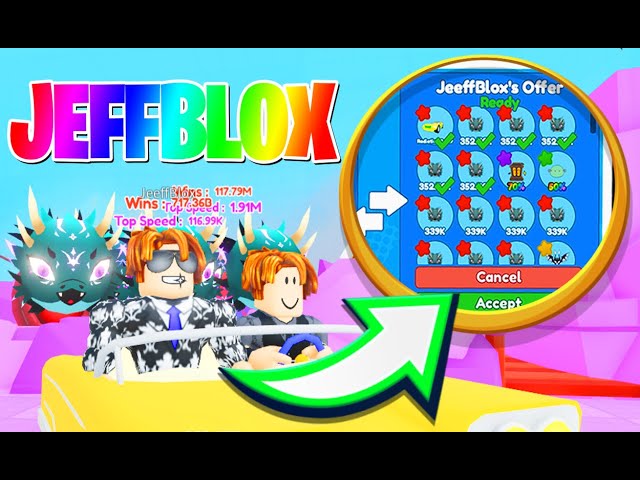 ENTREI NO RACE CLICKER DEPOIS DE 160 DIAS E O JEFFBLOX ME DEU OS PETS  SECRETOS MAIS FORTES - ROBLOX 