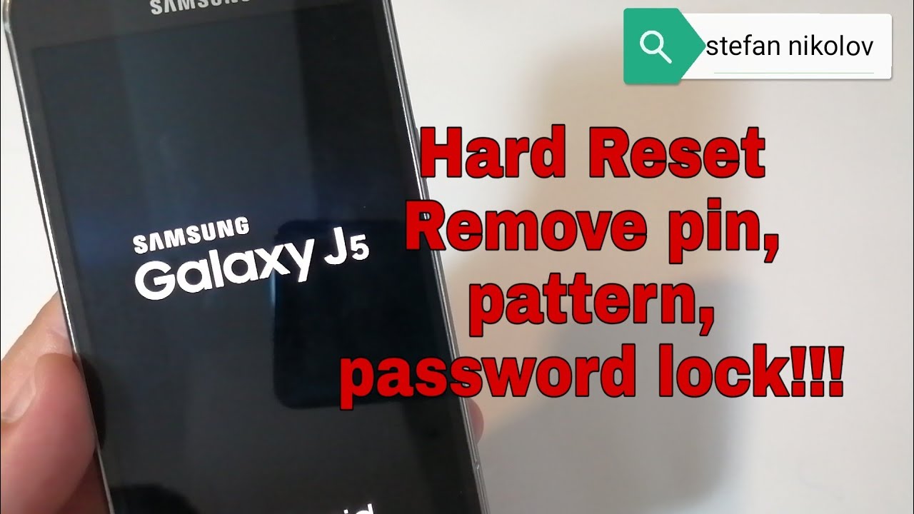 promise Frustration Siblings How to Hard reset Samsung J5 SM-J500F. Remove pattern, pin, password lock.  - YouTube