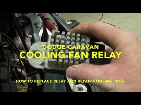 How to repair cooling fans and Fault code / DTC P0480 in a Dodge Caravan.