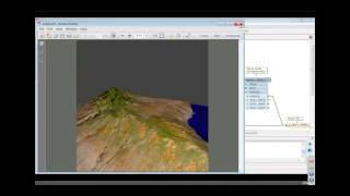 Drape a raster image over 3D and vector data