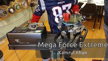 Time Lapse: How to String a Li Ning Mega Force Extreme Badminton Racquet (Dato Method) to 35 lbs