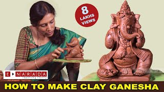 How to make clay Ganesha | Eco friendly Ganpati making ideas step by step | ಮಣ್ಣಿನ ಗಣೇಶ ಮಾಡುವ ವಿಧಾನ