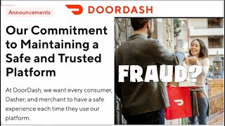 DoorDash Makes Announcement About FRAUD Accounts and Platform Safety