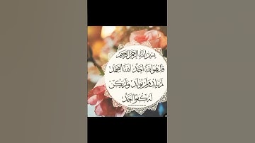 سورة الأخلاص مكررة وبصوت جميل