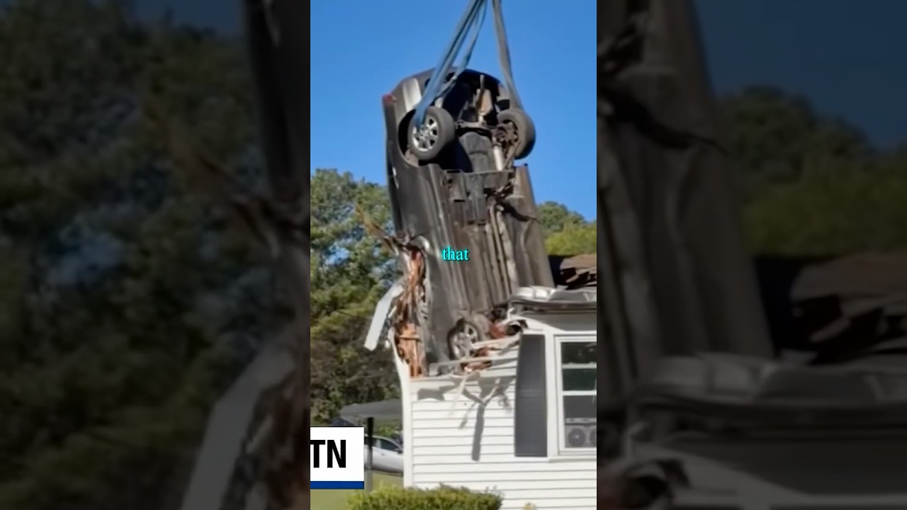 How those Cars Crash into ROOFTOPS?