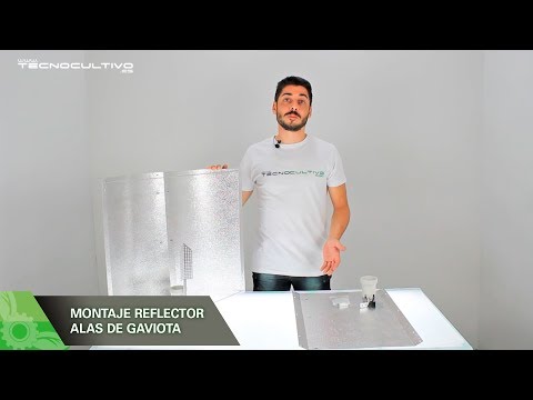 Como montar un reflector alas de gaviota para cultivo de interior