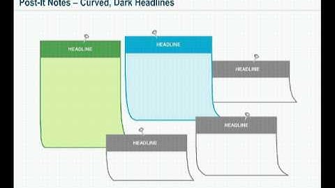 Post-It Note Diagrams PowerPoint Templates