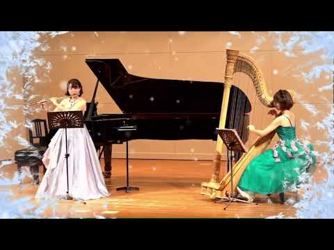 「雪」snow 作曲&ハープ/宮本あゆみ　フルート/大塚茜　2021/12/18