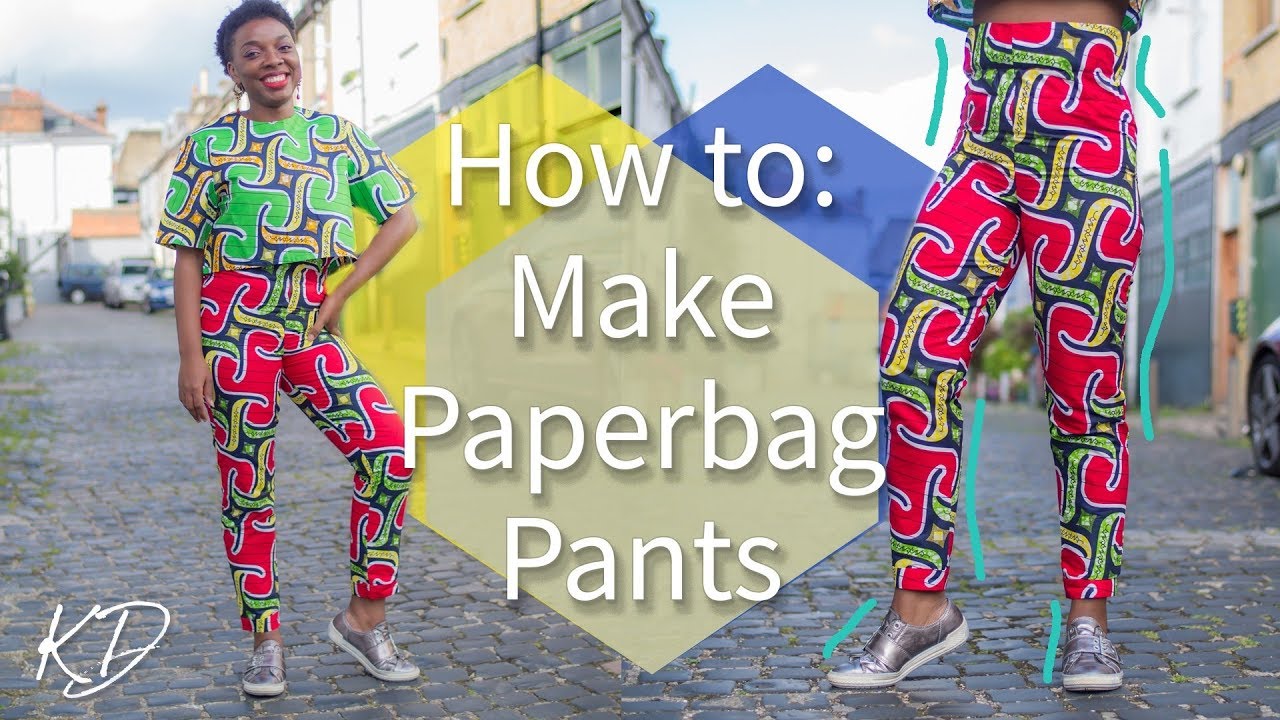 HOW TO MAKE PAPERBAG PANTS  REQUEST WEDNESDAY 2  KIM DAVE  YouTube