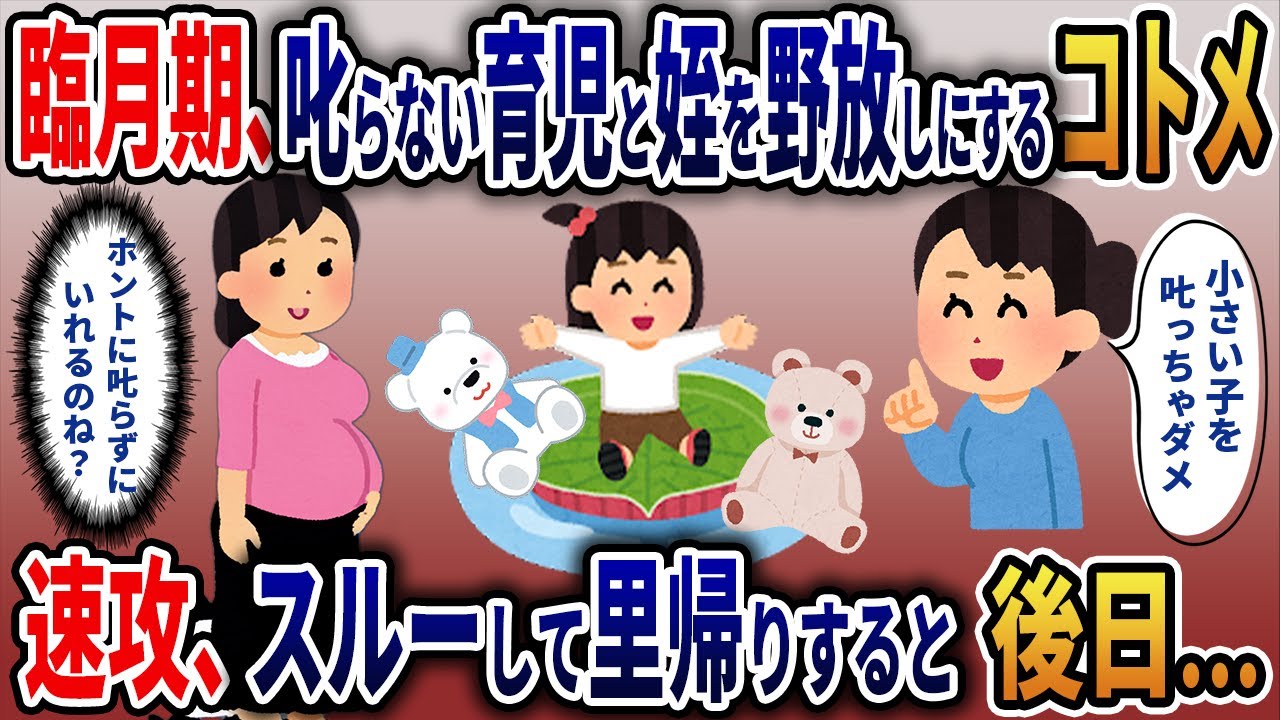 出産直前の私に、𠮟らない育児を掲げ、姪を野放しにするコトメ　速攻、スルーして里帰りしてみると、後日…