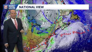 Sunshine and lower humidity return for the weekend