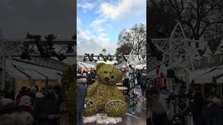 Christmas magic by the Eiffel Tower ✨🎄 #Paris #ChristmasMarket #WinterNights #holidaylights