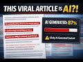 ✪✪✪ How to detect AI written content ✪✪✪