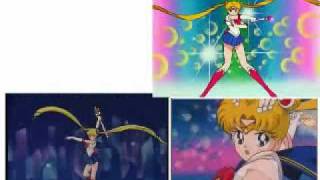 Sailor Moon Sceptre Attacks [Split Screen]