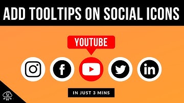How to Add Tooltips on Social Icons Using CSS | WordPress Tutorial for Beginners