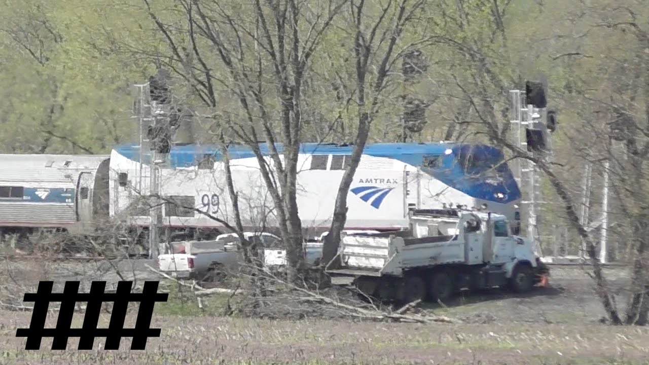 Amtrak Pennsylvanian Near Derailment Cleanup at CP McVey Near McVeytown