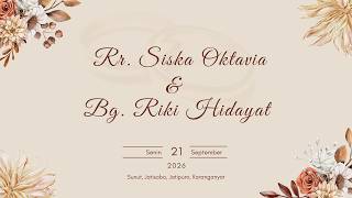 #LIVE Wedding Vows | Siska & Riki | 9/21/1016 | PUMA Management | 🇮🇩