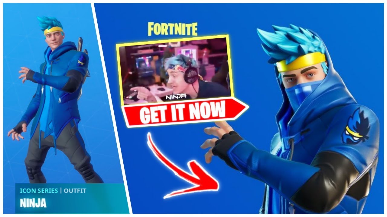 HOW TO GET THE NINJA SKIN SET (RELEASE DATE) FORTNITE NINJA OUTFIT & PON  PON EMOTE RELEASE DATE - YouTube