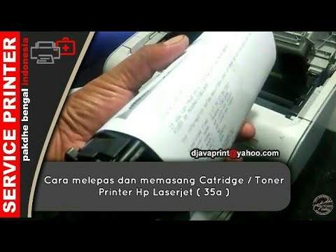 Cara melepas cartridge hp