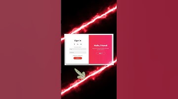 Sliding sign in & sign up #html #css #shorts #trending