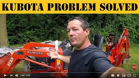 Problem Solver for Kubota Diesel Tractor loss of power
