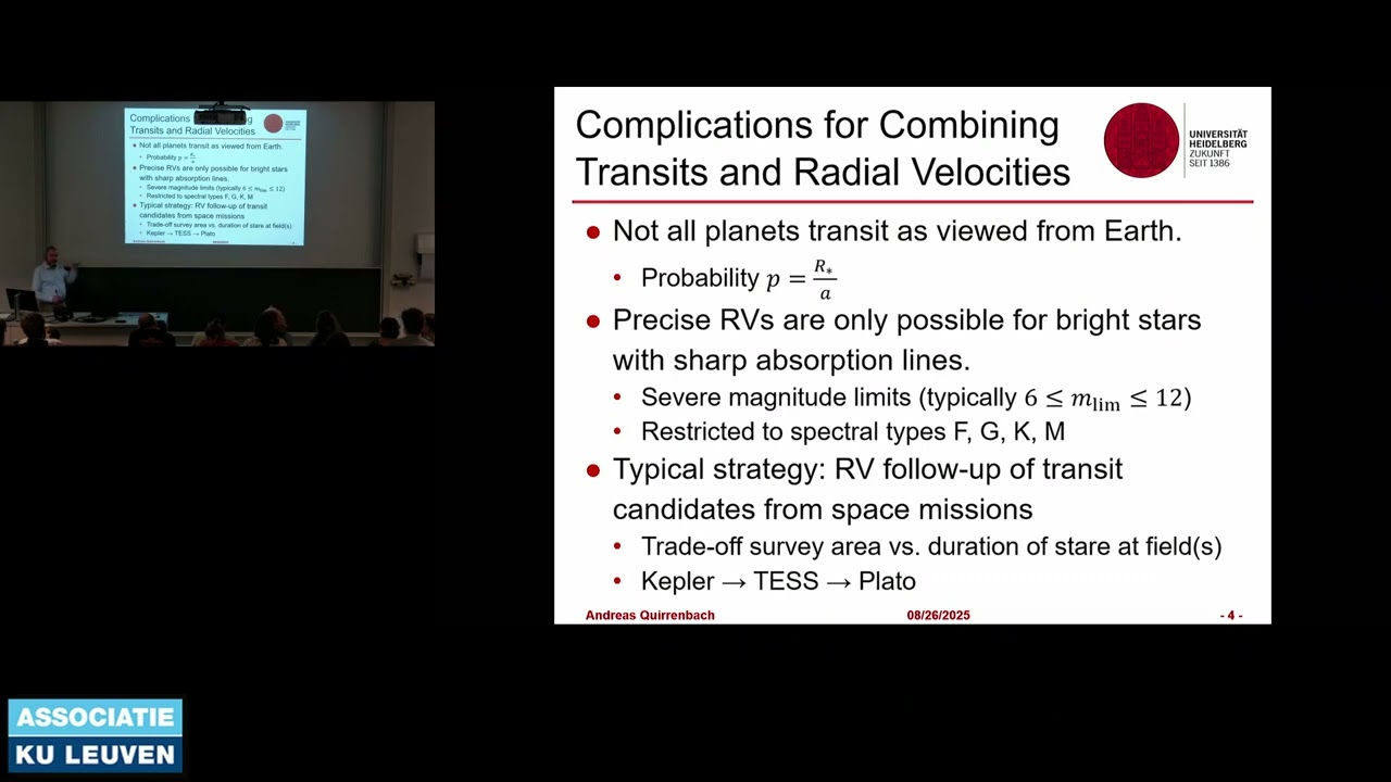 IvS Seminar: Andreas Quirrenbach (26/08/2025)