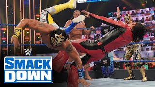 Matt Riddle, Lince Dorado \& Gran Metalik vs. King Corbin, Nakamura \& Cesaro: SmackDown, Oct. 2, 2020