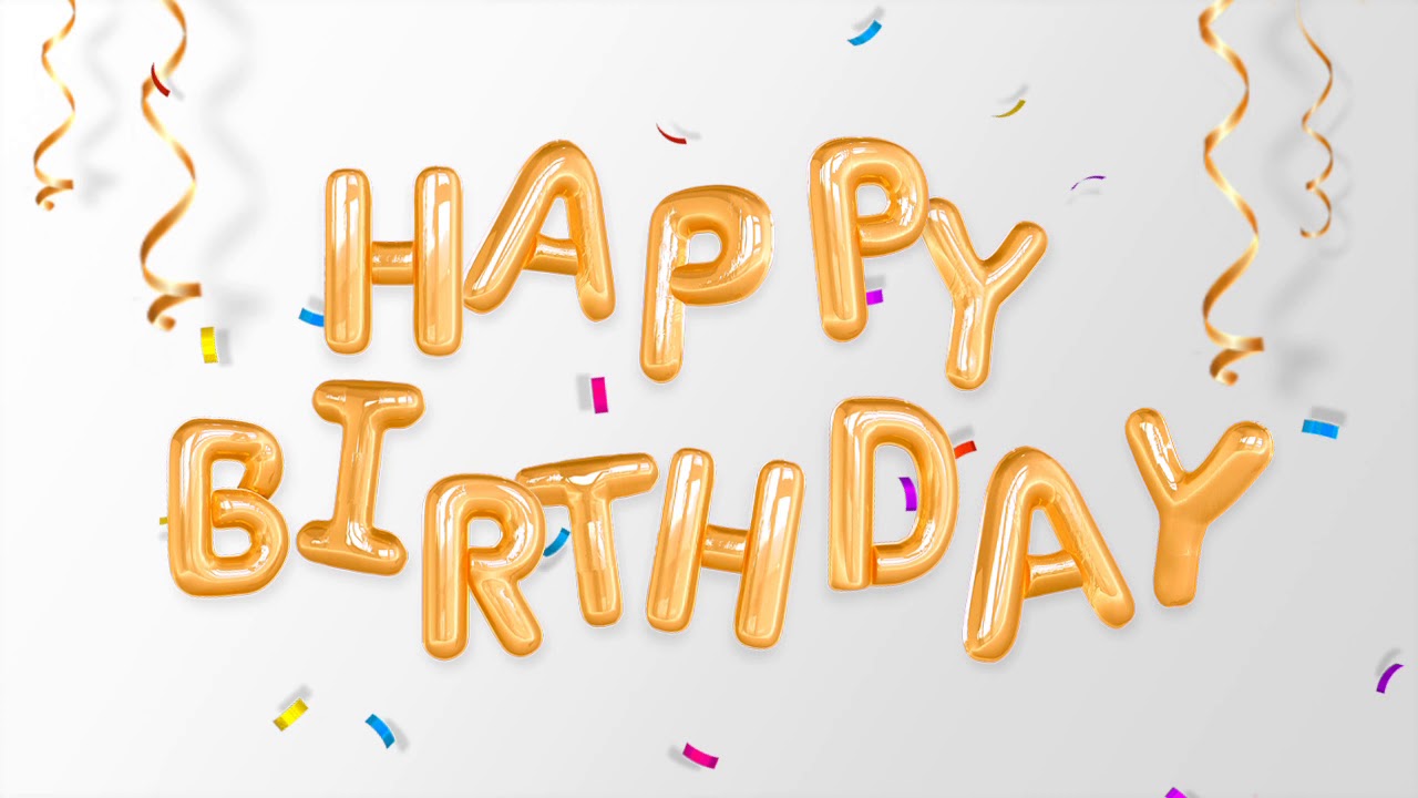 Birthday slideshow with green screen