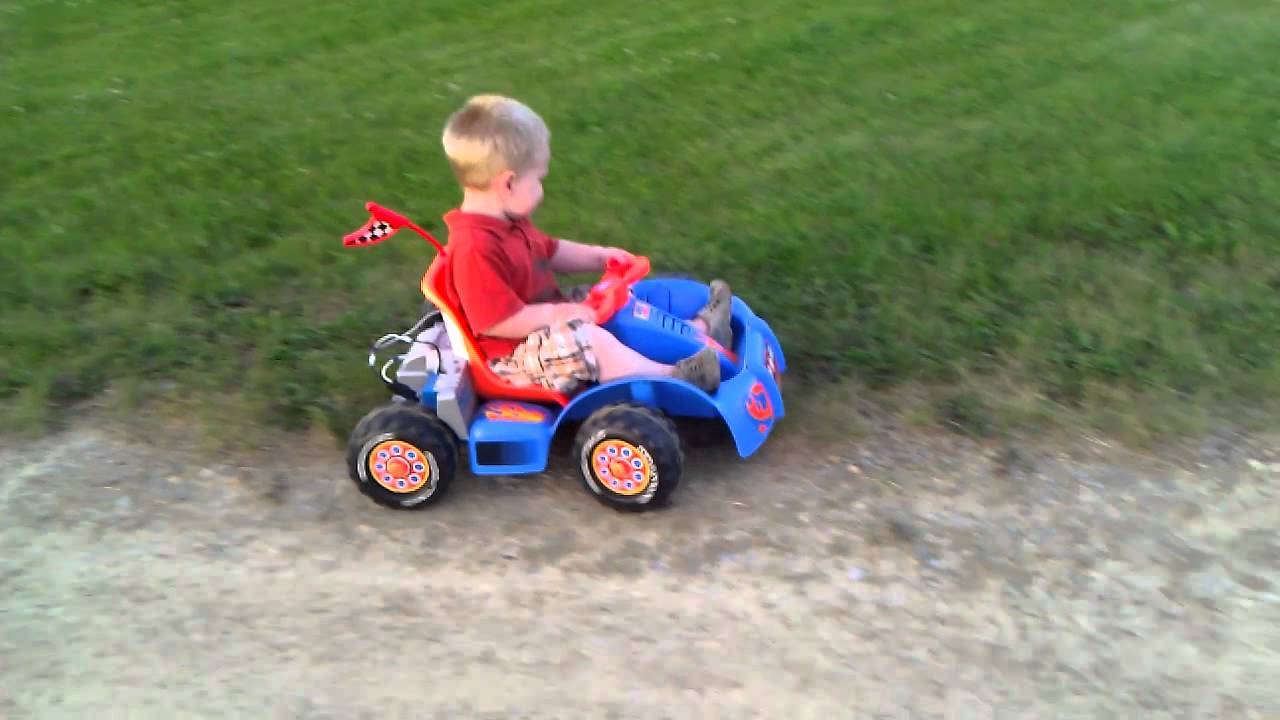 Breckin on 12 volt ready set go kart YouTube