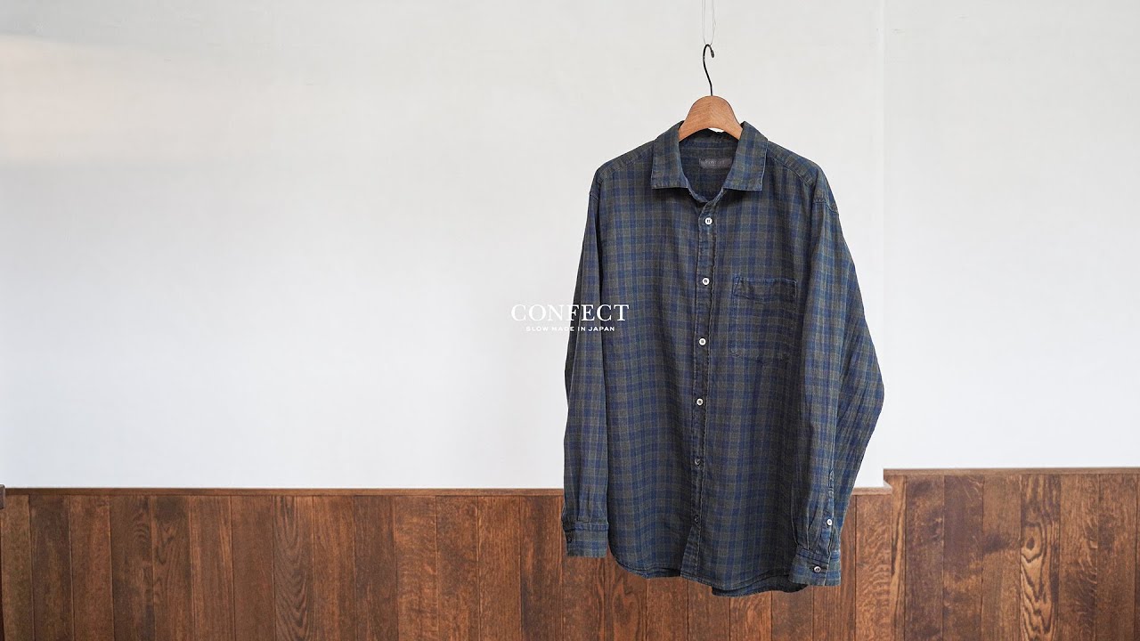 Experience CONFECT Clothes】 炭染めマドラスチェックレギュラー Experience CONFECT Clothes】 炭染めマドラスチェックレギュラー