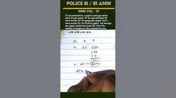 Math for OSSC CGL / RI AMIN / POLICE SI #ossccgl2025 #ossc #odishapoliceexam #opscaso
